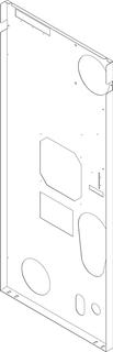 BOSCH Ersatzteil TTNR: 8738804939 Rückwand CLA-1 200-300 (r) everp
