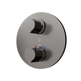 Steinberg Fertigmontageset Serie 100 f Unterputzthermostat, brushed gunmetal