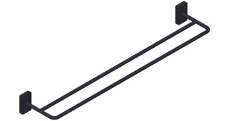 Giese Badetuchhalter doppelt, 635x122x60mm, schwarz matt