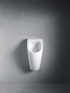 Duravit Absaug-Urinal Me by Starck 30x35cm, Zulauf von oben, Rimless, weiß