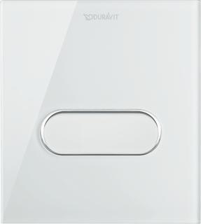 Duravit Betätigungsplatte A1 DuraSystem 14,1x15,7mm, Glas, weiß, für Urinal
