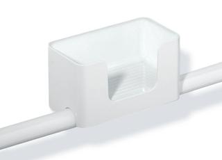 HEWI Ablagebox 802 LifeSystem aufsteckbar an Stangensystem, rubinrot