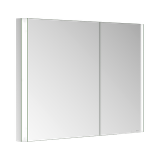 Keuco Spiegelschrank 2-türig Somaris 100x71x11,5cm, versp, UP, asymmetrisch