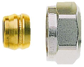 Heimeier Klemmverschraubung 16mm, für Präzisionsrohr, vernickelt