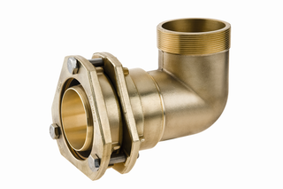 BEULCO PE-Winkelstück 6630F 2 1/2 AG, 75x4,3mm, Fl, 90, MS, Stü f.