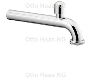 HAAS Ablaufbogen 1 1/4", 250mm, m Rohrbelüfter, verchromt