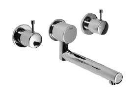 KAJA 3-L-Spültisch-W-Armatur IPURI Ausl. 220mm, schwenkbar, Edelstahloptik