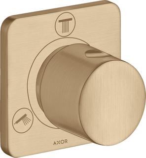 hansgrohe Fertigmontageset Trio/Quattro UP-Ab- und Umstellventil, brushed bronze