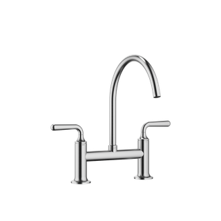 Dornbracht Zweigr.-Brücken-Armatur VAIA Ausladung 241mm, chrom gebürstet