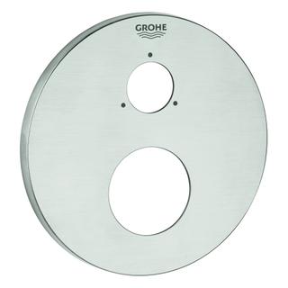 GROHE Rosette 49108 rund für EHM-Fertigmontagesets supersteel