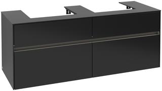 V&B Waschtischunterschrank Collaro 140x54,8x50cm, f 2 WT, LED 10,4 W, bl. m