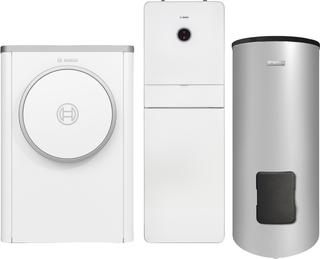 BOSCH Luftwärmepumpen-Paket BOPA CS742 CS7400iAW7OR-S, AWMB 9, WH 290LP1B, INPA