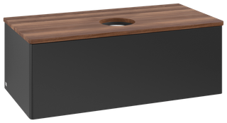 V&B WTU o. F-Struktur -Beleuchtg. Antao 100x36x50cm, WBP-farbe w. wal, bla m Lac