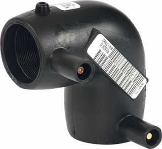 Plasson Winkel SmartFuse 50mm, PE 100, 90Grad