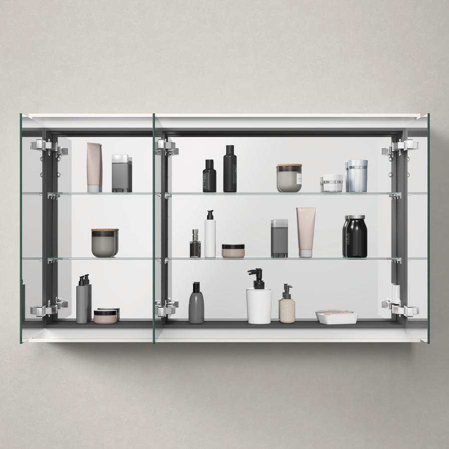 Artikelbild 2 des Artikels „Duravit Spiegelschrank L-Cube 120x70x15,5cm, we. ma, Türanschl. re/li 120 x 70 x 15,5 cm | weiß matt“