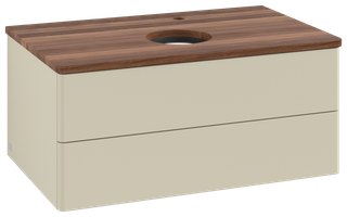 V&B WT-Unterschrank o. F-Struktur Antao 80x36x50cm, HL, WBP w. wal, si Gr m Lac