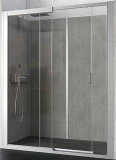 Kinedo KOCOON 170X70 Nische Orientbeige Umbra, Mattglas, Schiebetür, Thermostat