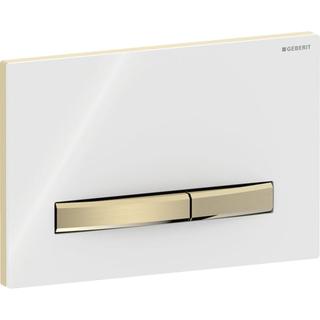Geberit Betätigungsplatte Sigma50 Square Platte we., Pl/T MS, f 2-Mengen-Spülung