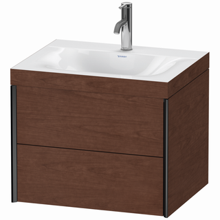 DU WTU XViu/Viu, 2 Schubk, 503x600x480mm 1 HL, schw. m/ am.nussb, Ra. 13 ES Ah.