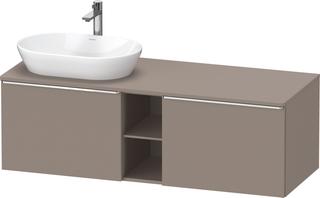 Duravit Waschtisch-Unterschrank D-Neo 140x55cm, 2 A, 1 Pl, Beck. li, ch/Bas ma