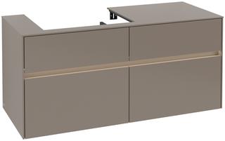 V&B Waschtischunterschrank Collaro 120x54,8x50cm, WT l, LED 8,8 W, Truf Gr