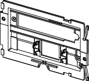 TECE Befestigungsrahmen TECEplanus f Pl. WC-Elektronik m IR-Sens.