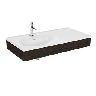 VitrA Bad Möbelwaschtisch-Set Equal 100 x 52 cm, mit Möbelwaschtisch asymmetrisch, weiß VC
