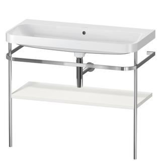 Duravit MWT-Kombi Happy D.2 Plus 97,5x49cm, o HL, No we s-matt, m Konsole
