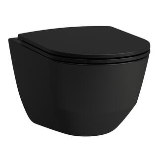 Laufen Wand-Tiefspül-WC PRO B sw matt, spülrandlos, Ausladung 53cm