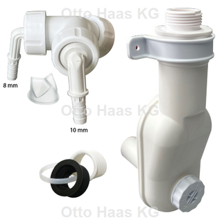 HAAS Waschmaschinensiphon-Set DN 32/40/50 mit Kondensat Anschlüssen