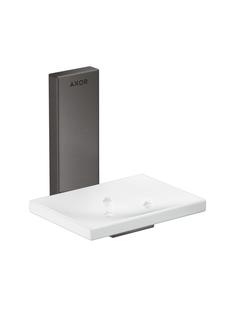 hansgrohe Schale Axor Uni. Rectangular Glas, Wandmontage, brushed black chrome