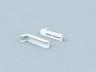 Verlängerungswinkel Polyline LAS für DN 80/125, weiß