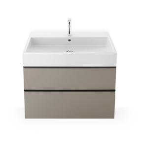 Duravit Möbel-Waschtisch Vero Air 100x47, we, m 2 HL, o ÜL, m Hahnlochbank