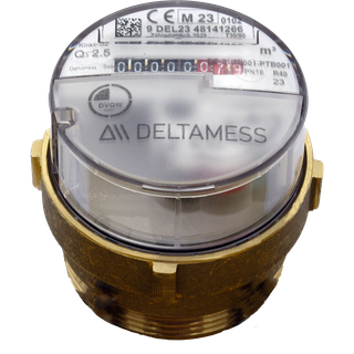 Deltamess Messkapsel Koax G2 T90 smart M Q3 2,5 cbm/h, kalt/warm
