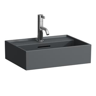 Laufen Handwaschbecken KARTELL 45x34cm, ub.-fähig, m ÜL, 3 HL, gra matt