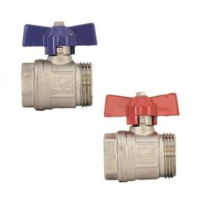 Strawa Anschlussgarnitur e-class AG 3/4", horizontal, 2 Kugelhähne