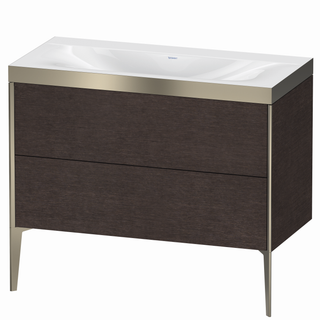 DU WTU XViu/Viu,2 AZ,610x1000x480mm,o.HL champ.m./eiche dkl geb,Ra.B1 ES Nussb