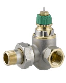 Danfoss Ventil-Geh. Dynamic Valve RA-DV 10, Rp 3/8/R 3/8, WE, re, m vernickelt