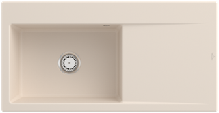 V&B Spüle Subway Style 60 li, m Abl.garn, Hand., ivory CeramicPlus