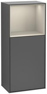 V&B Seitenschrank Wandbeleuchtung Finion 41,8x93,6cm, li, Reg ob sa m, Anthrac. m