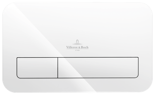 V&B Betätigungsplatte ViConnect 200G 26,9x16,1x1,3cm, Oberfl. Glas, glo White