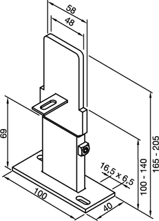 Zehnder Fußkonsole FMORV 14 ZRV 214, 224, weiß