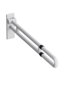 HEWI Duschspritzschutz 801 Dekor weiß/silber, signalweiß, matt