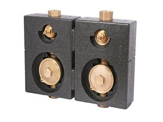 Schlösser UP-Montageblock DUO 99020 3/4" IG, Messing