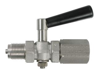 Afriso Manometerabsperrhahn G 1/2, PN 16, 1.4571, SpannmuffexZapfen