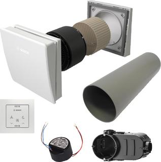 BOSCH Paket dezentr. Lüftung BOPA VE302 4 x V3000D 55/K, CV30H, LNU12, LUP4, LMK