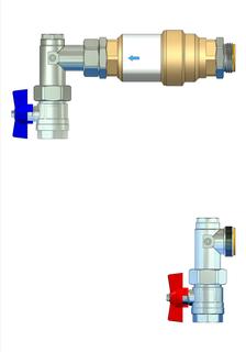 Strawa Anschlussgarnitur AG 3/4" V-VSB25, vertikal