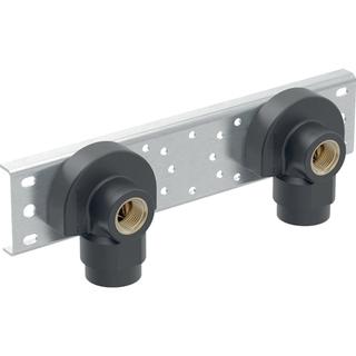 Anschlusswinkel 90°, 2-fach, mit Außengewinde MF 1/2"