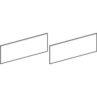 GE Set Schubladenfront für Xeno2 US 2 Schubladen, Breite WT 140 cm, grau