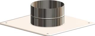 ATEC Aufs.platte PolyClassic +Iron/White DN 250/315, 600x600mm, PP, ES blank